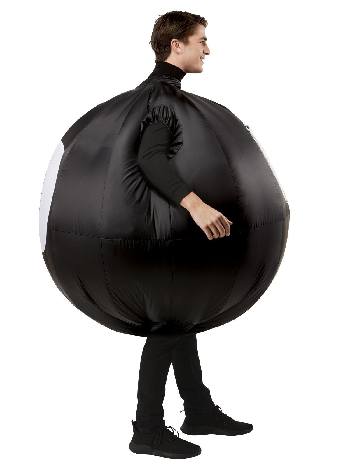 side view Adult Magic 8-Ball Inflatable Suit