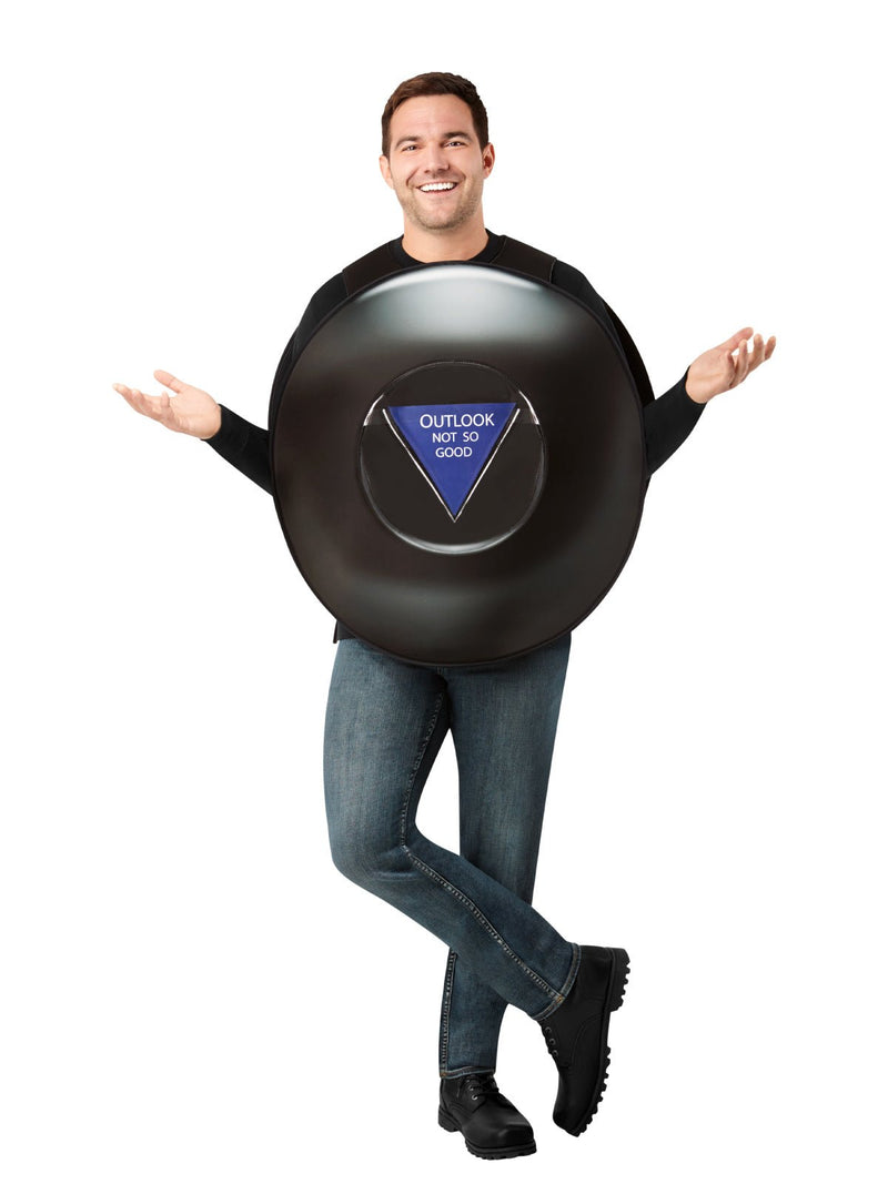 Front view Adult Magic 8-Ball Fortune Costume