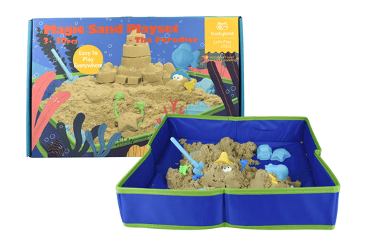 Colorful 2kg Magic Star Paradise Sand Playkit for creative indoor playtime fun for kids.