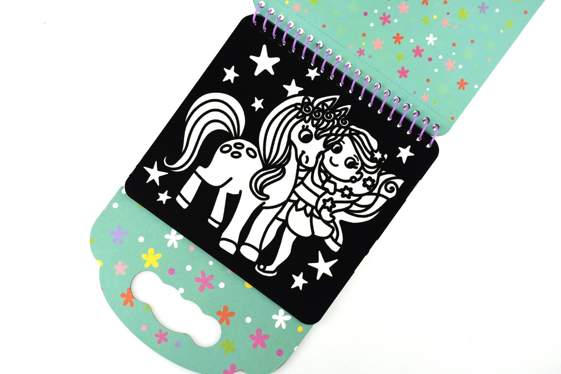 vibrant unicorn velvet colouring kit