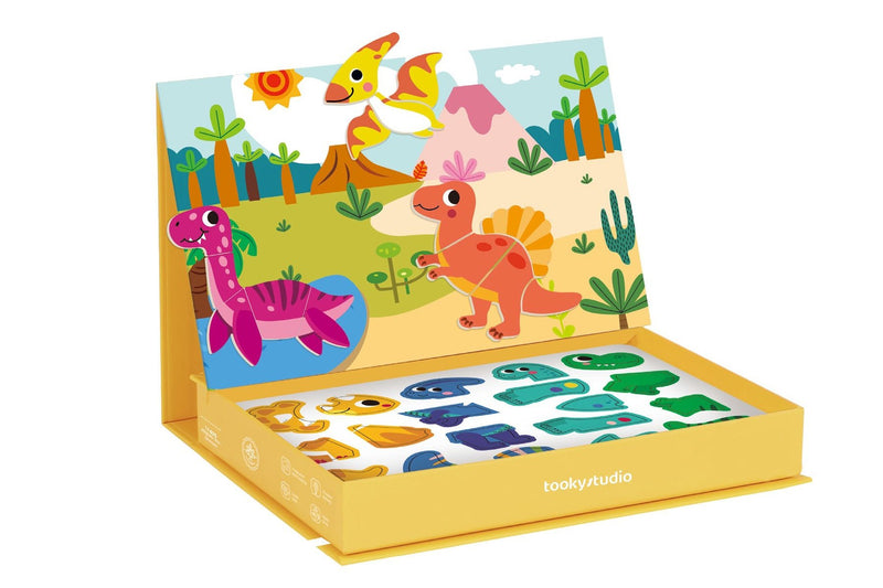 Prehistoric Play Box with Magnetic Dinosaurs
