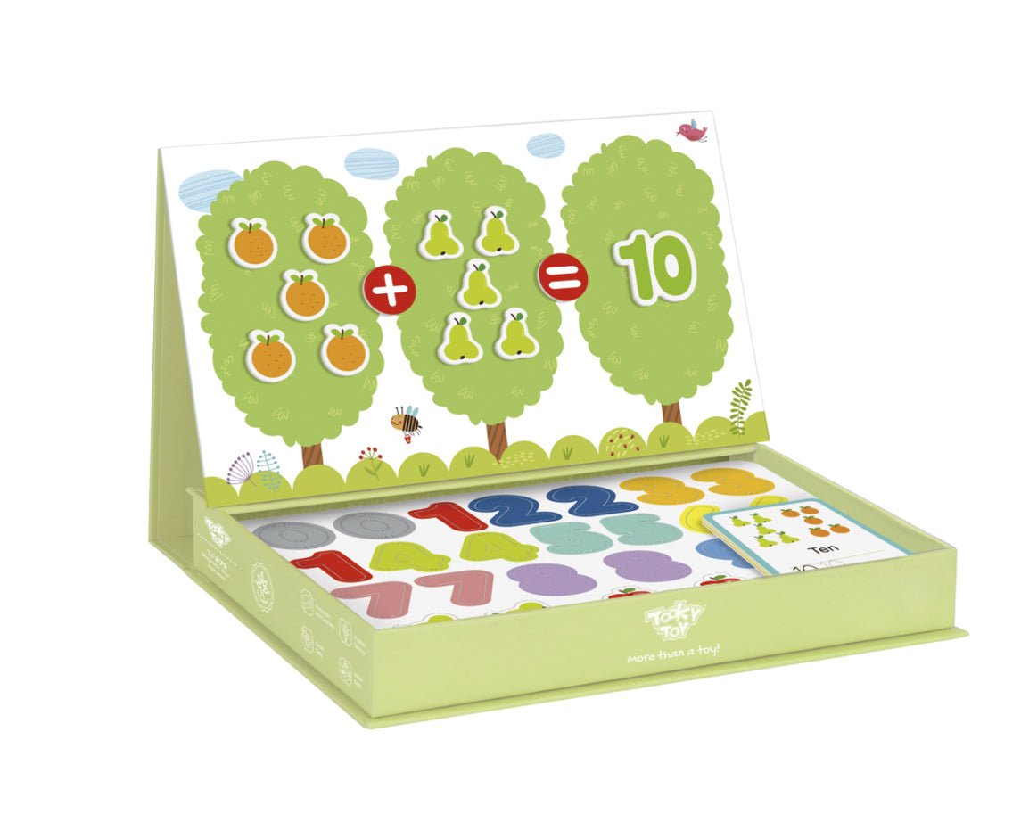 Colorful Magnetic Maths Puzzle Game Box for interactive learning and fun at home.