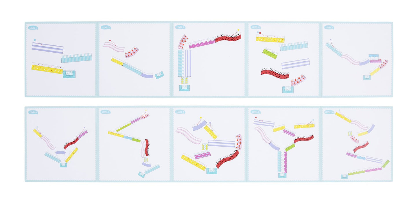 Colorful Magnetic Marble Run for interactive and creative play, great for childrens home activities.