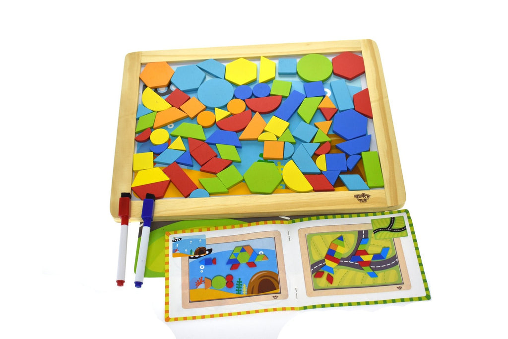 Tooky Toy Magnetic Puzzle Geometrical Shapes - Main Image