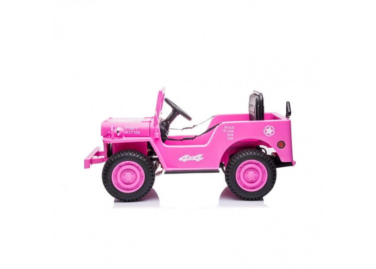 Major 12v Electric Electric Ride On Jeep Pink
