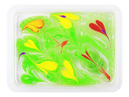 Colorful marbling paint kit ideal for kids crafts at home, includes 6 vibrant colors.