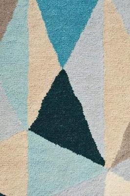 MODERN Matrix Pure Wool 901 Turquoise Floor Rug
