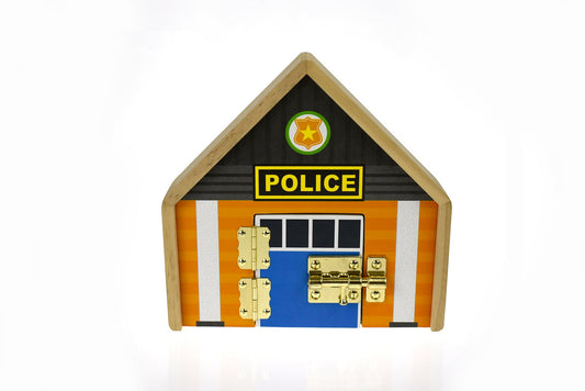 Metal Latch Playset - Police | Secure, durable police-themed playset for imaginative home play.