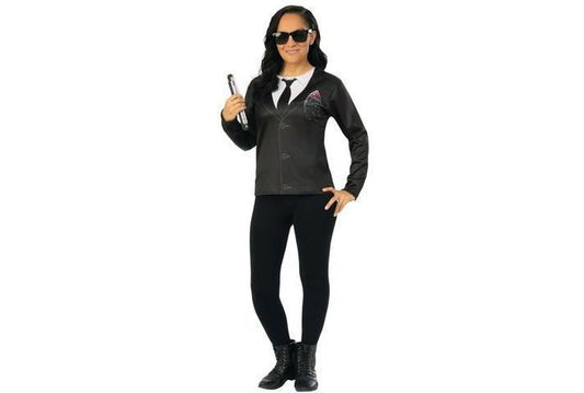 Agent M costume top for girls from Womens MIB 4 collection by Sony. Perfect for dress-up.