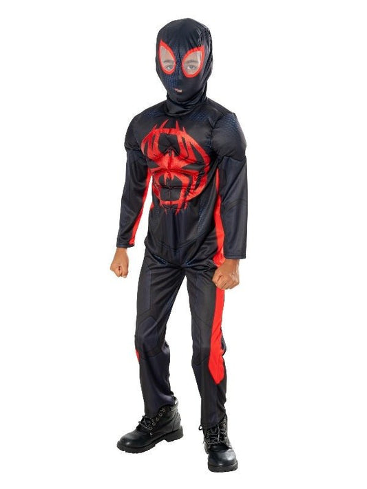 Miles Morales Spider-Verse Deluxe Marvel Costume for Kids, perfect for imaginative play at home.