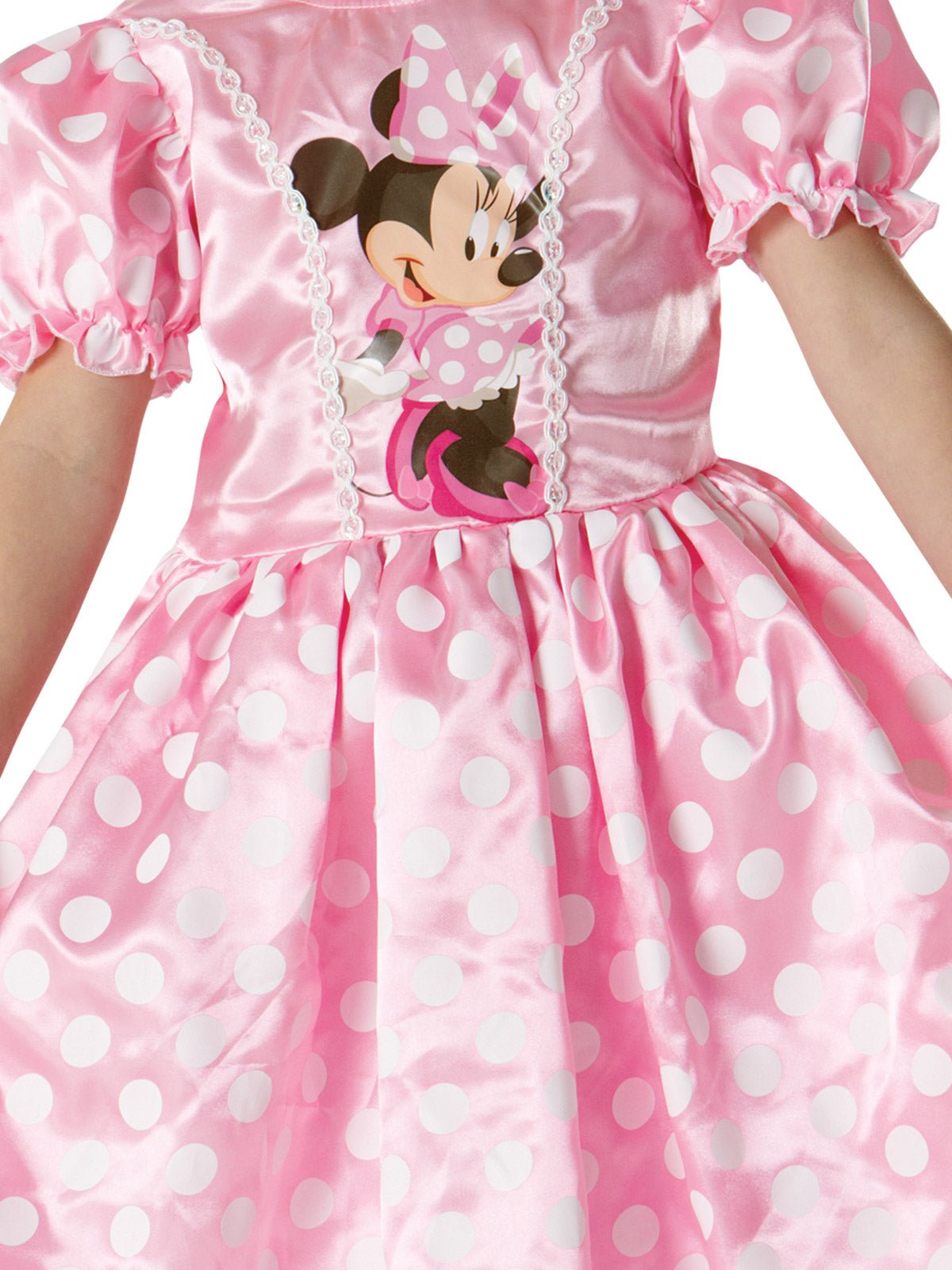 Front View Kids Minnie Mouse Classic Pink Costume