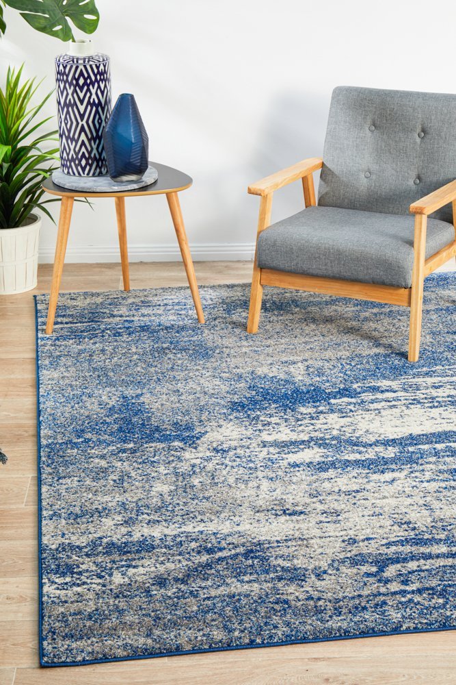 Buy online Mirage Casandra Dunescape Modern Blue Grey Floor Rug Australia