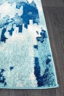 MODERN Mirage Lesley Whimsical Blue Floor Rug