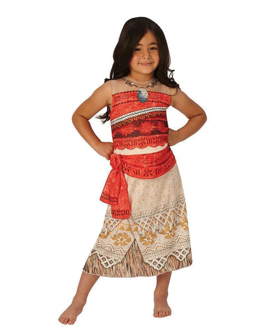 Disney Moana costume for kids with necklace - perfect for imaginative play at home.