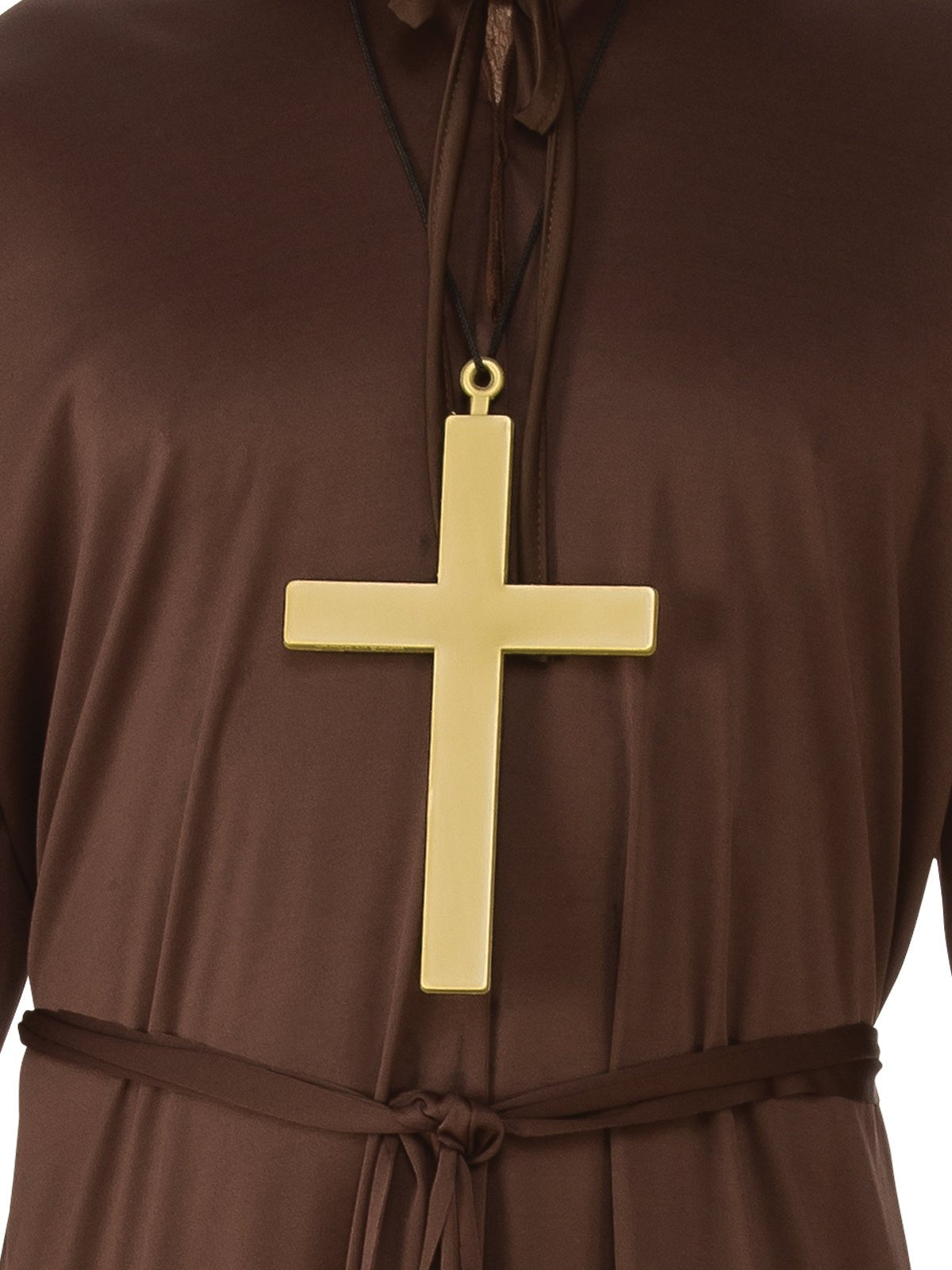 Adult Monk Costume with Robe, Cross Necklace | Halloween Outfit