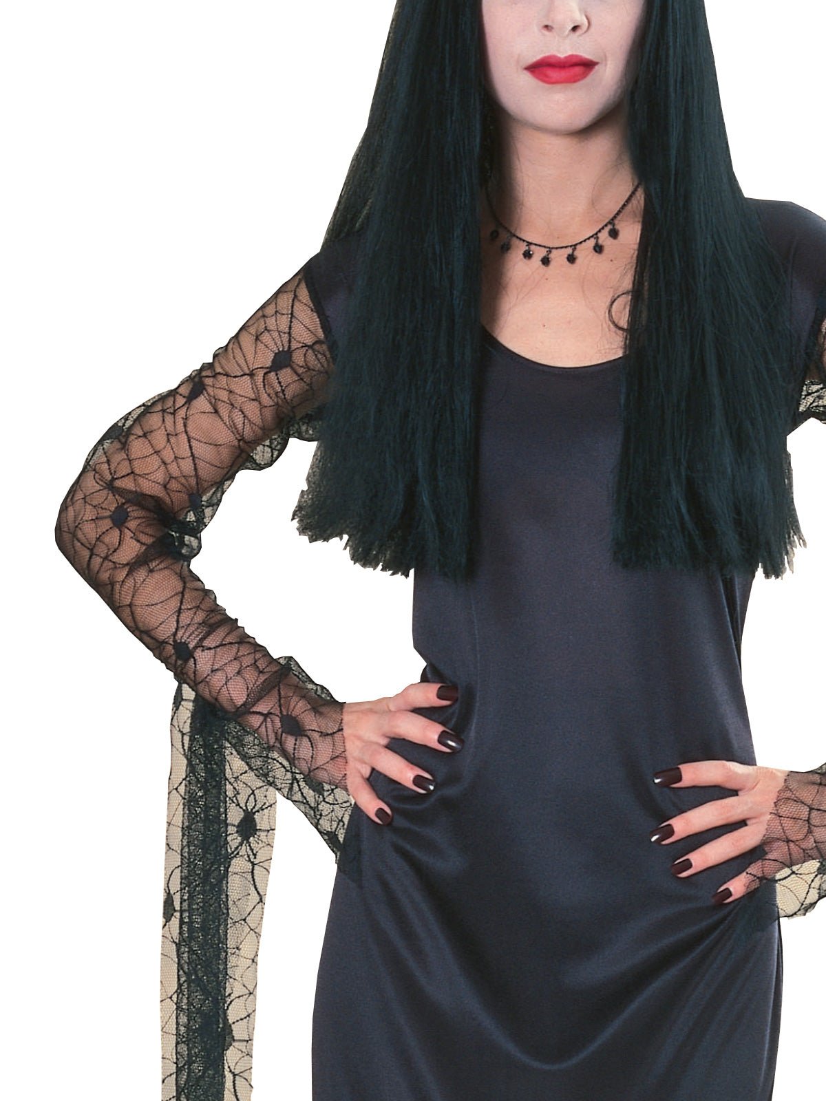 Morticia Addams Adult Costume for Halloween, unique from The Addams Family for dress-up fun.