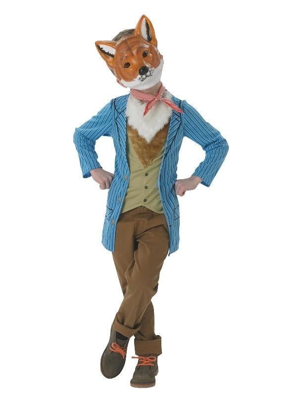 Mr Fox Kids Deluxe Costume with Mask, perfect for imaginative play at home.