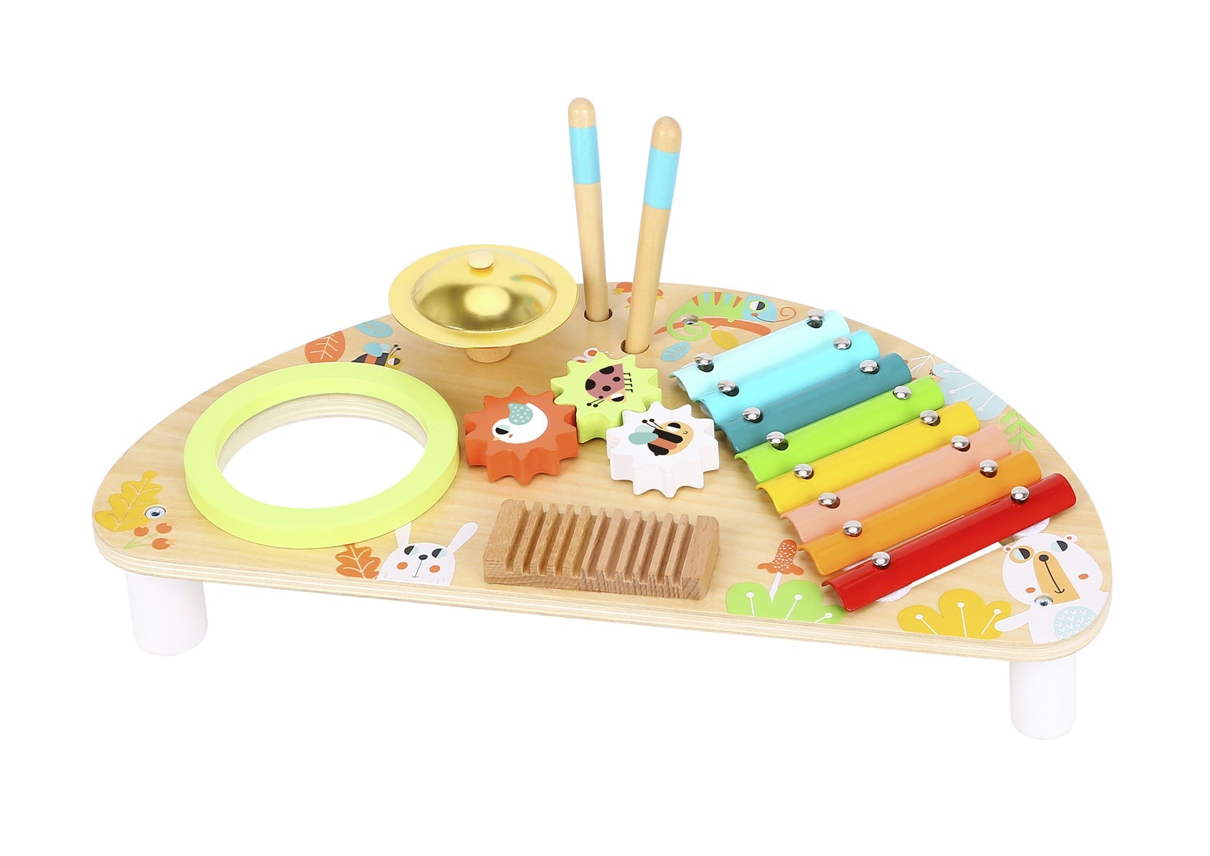 Kid-friendly music centre with multiple functions for interactive play and learning at home.