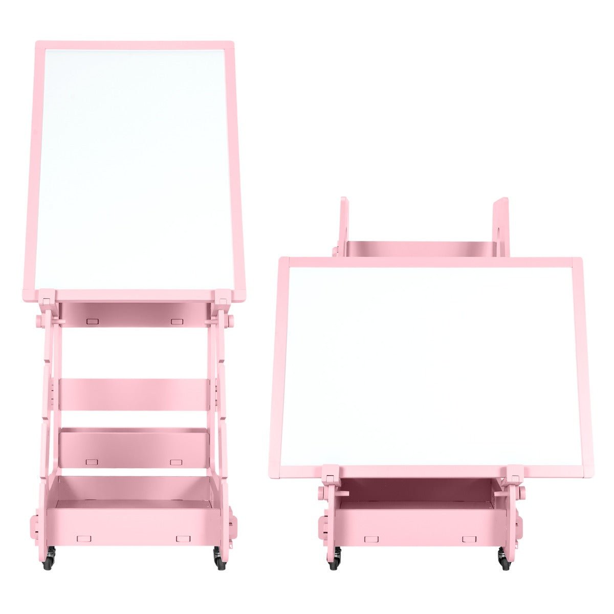 Versatile Pink Art Easel for Kids - Storage for Budding Creators