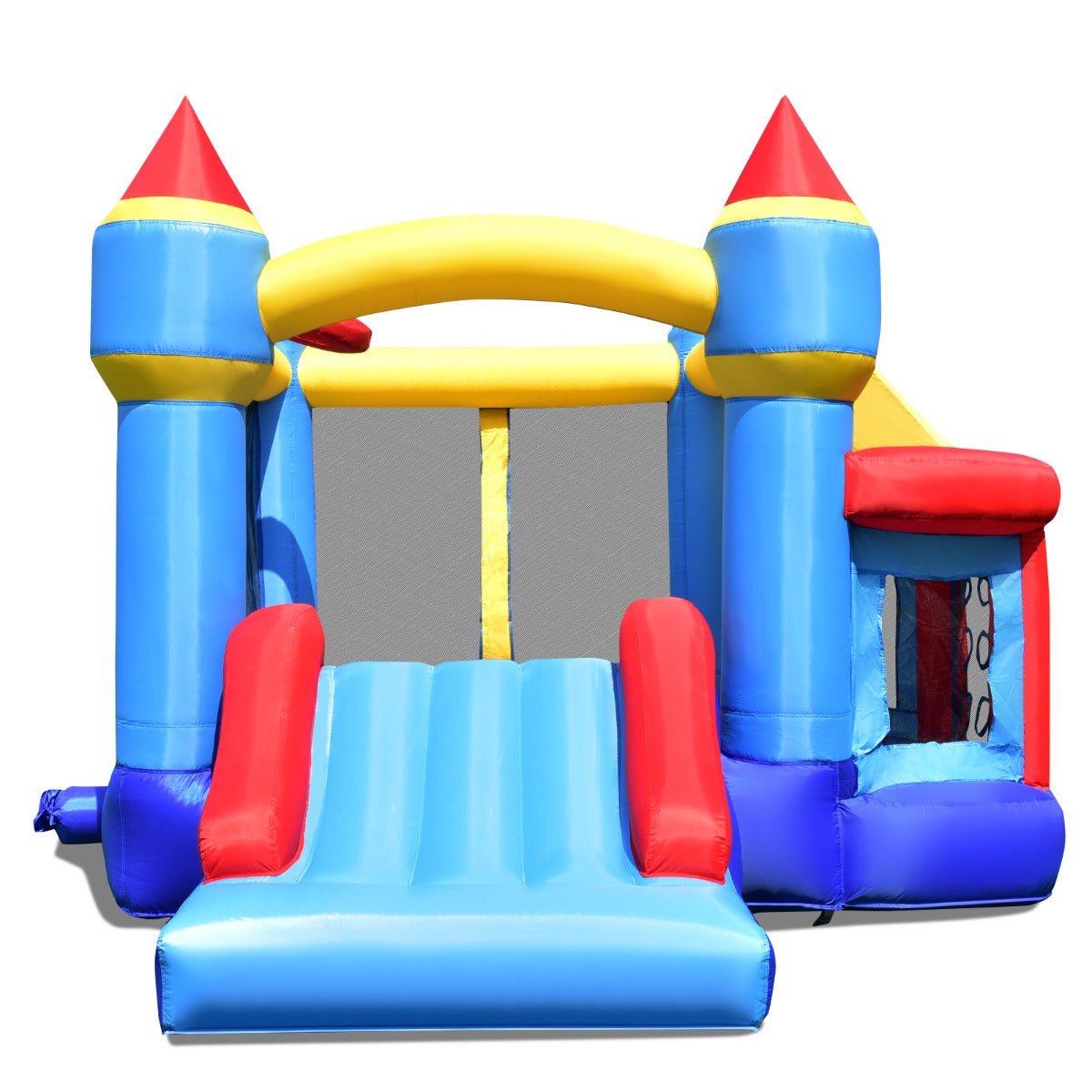 Playful Adventures: Inflatable Bounce House with Slide for Backyard (Blower)