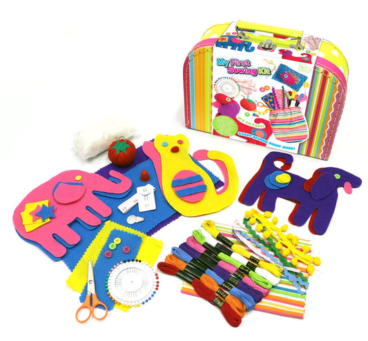 Kids beginner sewing kit - Stitch and Style for creative crafting at home.