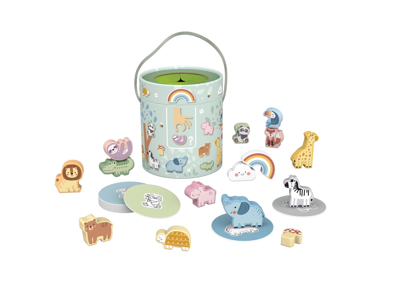 My Forest Friends Animal Touch and Match Mystery Bucket - Kids Mega Mart