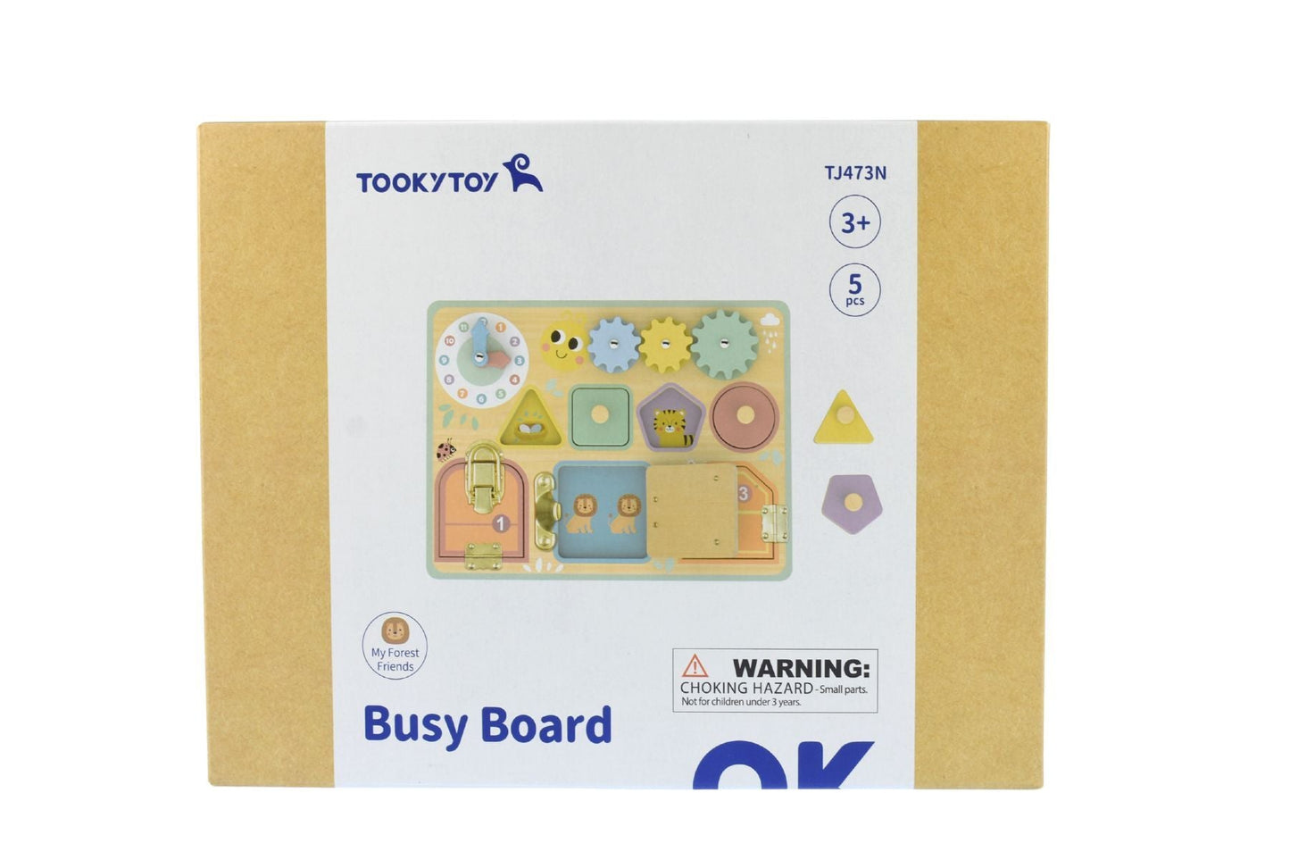 My Forest Friends Busy Board | Interactive sensory toy with various activities for child development.