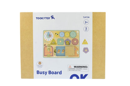 My Forest Friends Busy Board | Interactive sensory toy with various activities for child development.