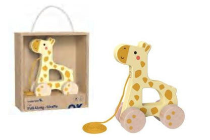 My Forest Friends Pull Along Giraffe toy for toddlers, promotes imaginative play at home.