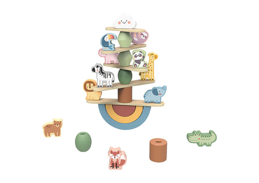 My Forest Friends Stacking Animals | colorful, wooden stacking toy for imaginative play at home.