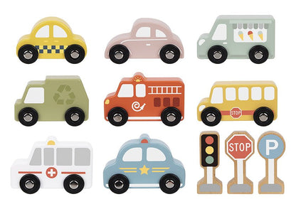 My Forest Friends Transportation and Street Sign Set | Fun woodland-themed playset for kids.