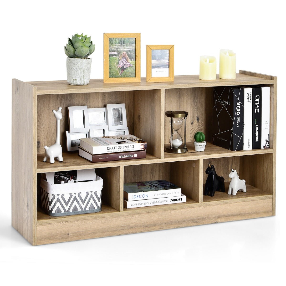 Natural Wood Bookcase for Kid's Room