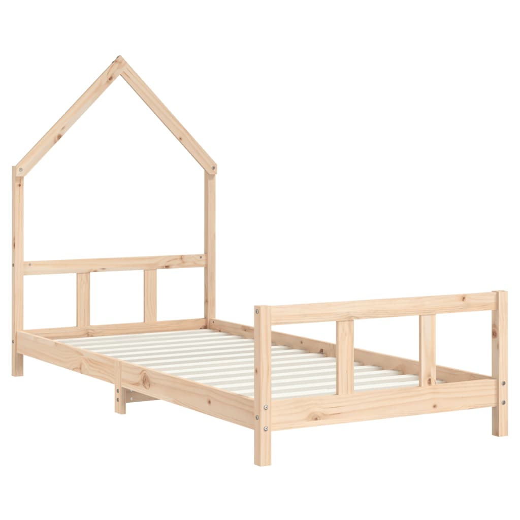 Natural Pine Wood House Bed Frame - Kids Mega Mart