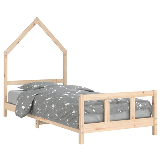 Kids single size Pine Wood House Bed Frame | Sturdy design for playful bedrooms.