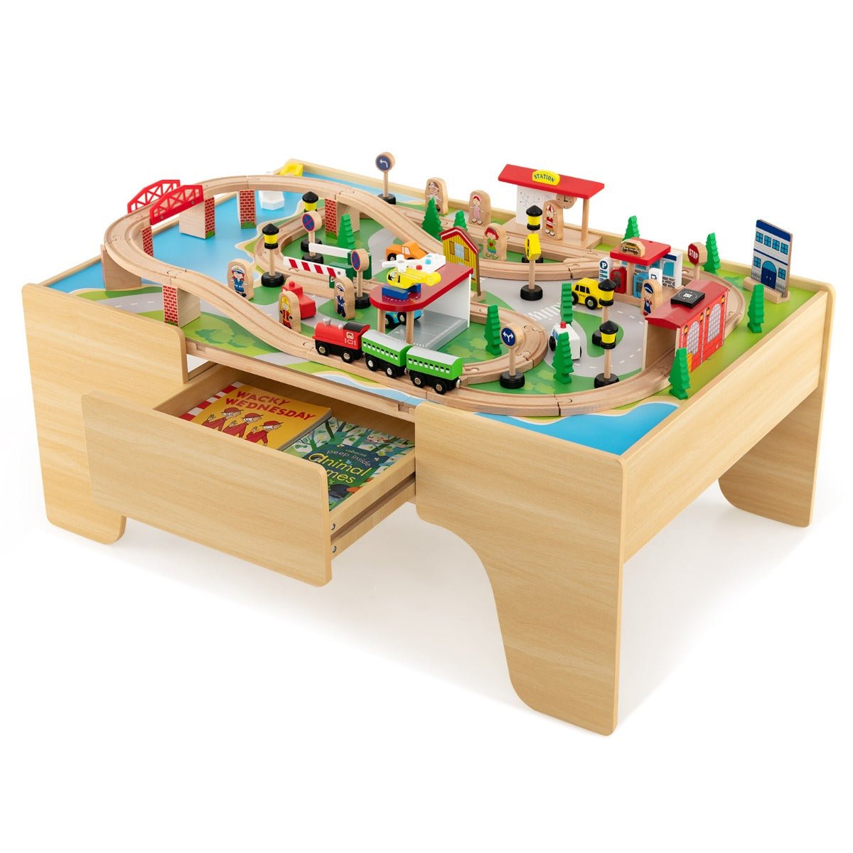 Chug Along with Our Extensive Wooden Train Set