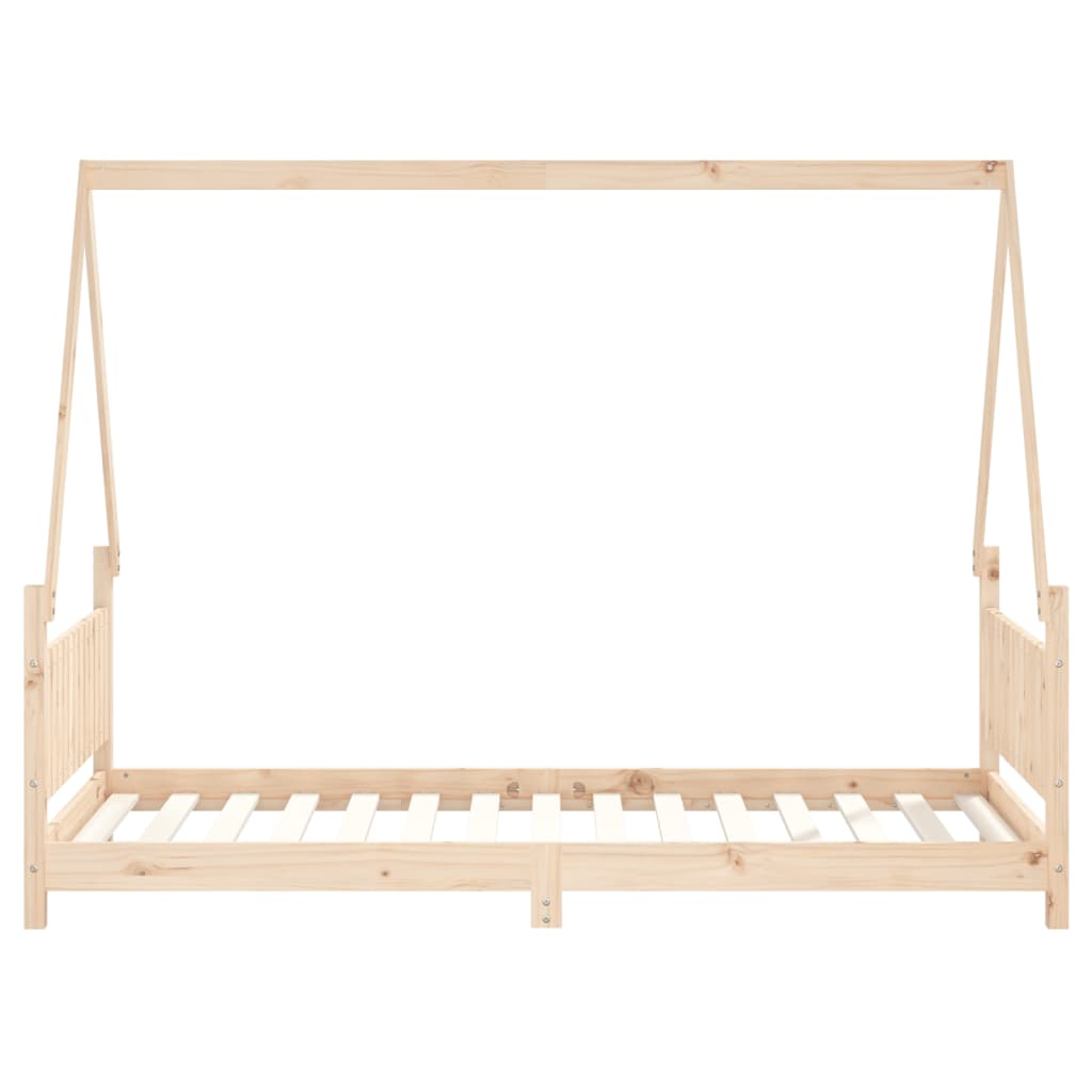 Kids solid pine house bed frame with enchanting design for imaginative play and relaxation.