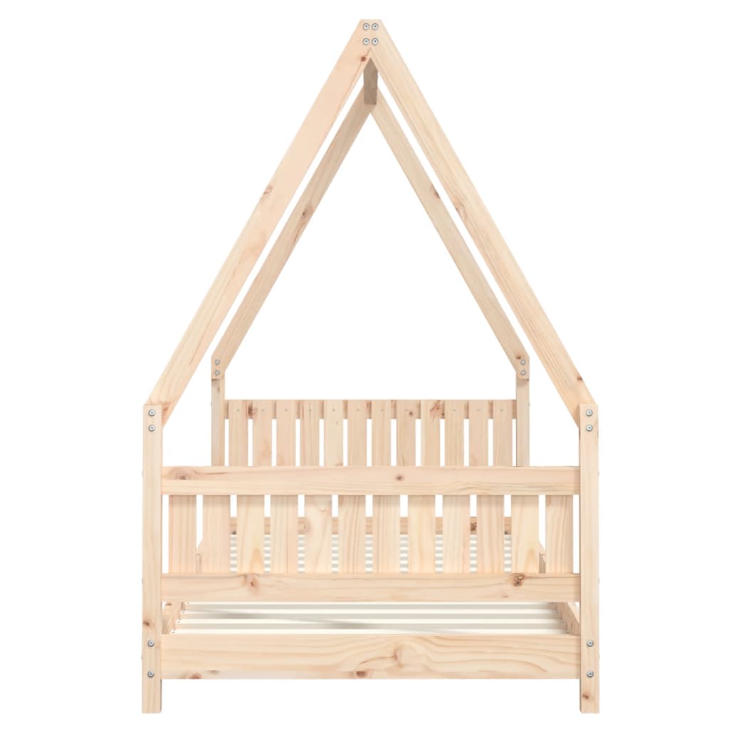 Whimsical solid pine house bed frame, perfect for creating magical kids bedroom retreat.