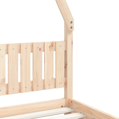 Kids solid pine house bed frame with enchanting design for imaginative play and rest.