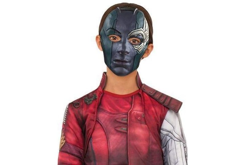 Marvel Nebula Deluxe Kids Costume with 3D Features and Mask for imaginative play at home.