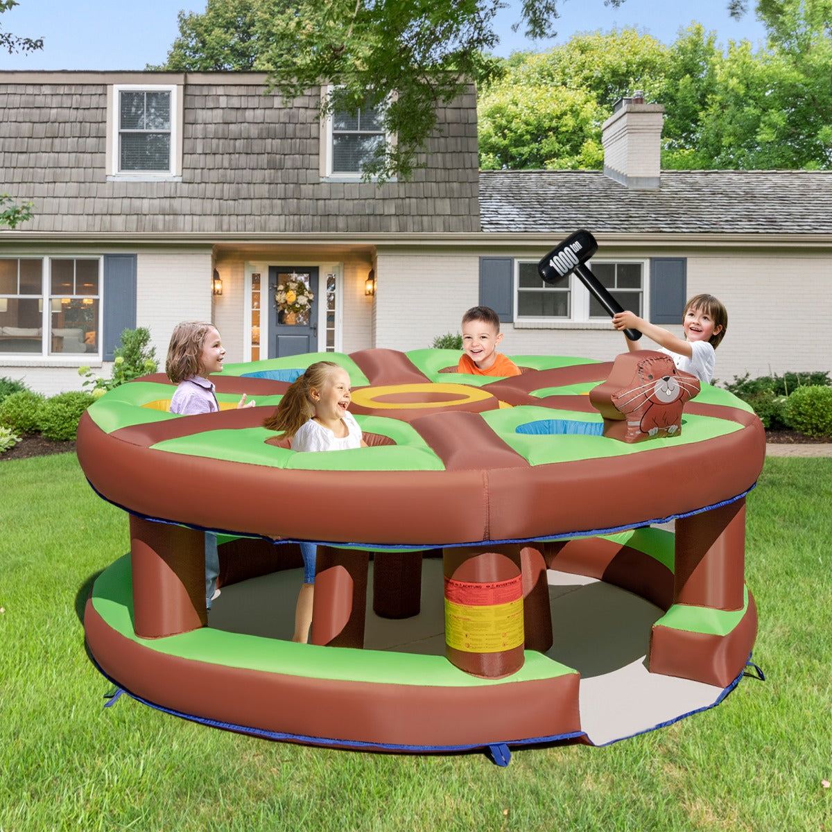 Inflatable Whack-a-Mole Game Set | Includes Blower, Ideal for Indoor Fun, Kids 3+