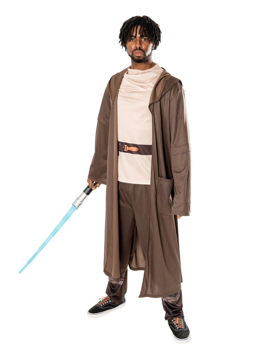 Adult Star Wars Obi-Wan Kenobi costume for cosplay play at home, officially licensed.