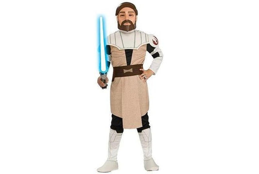 Obi-Wan Kenobi Child Costume for Star Wars fans. Officially licensed for fun home play.