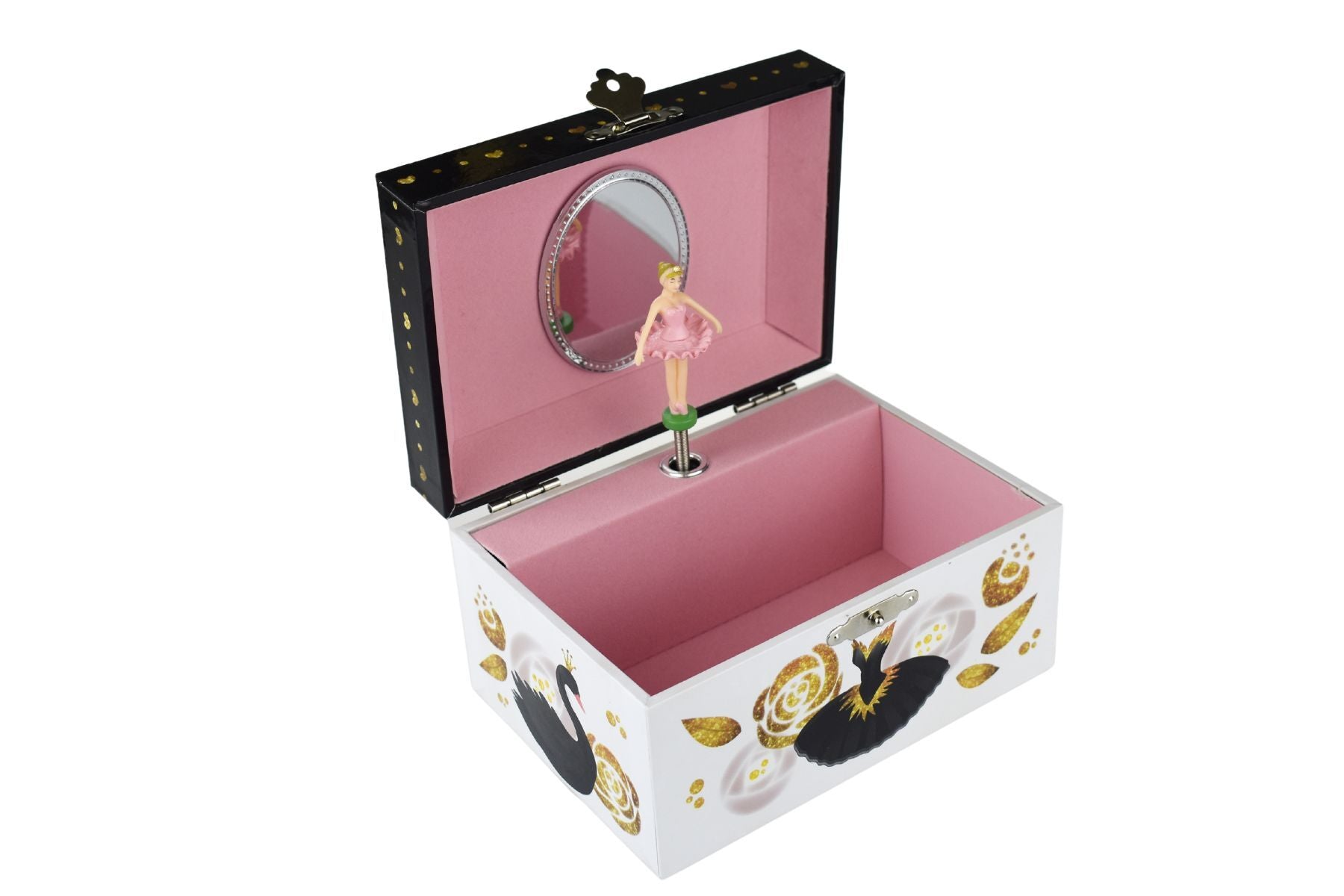 Inside View of Odile Ballerina Keepsake Music Jewellery Box