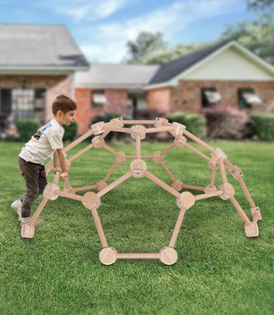 Opal Wooden Dome Climber for Kids | Versatile indoor/outdoor play equipment for active children.