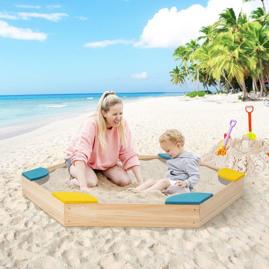 Shop Now: Outdoor Kids Wood Sand Box at Kids Mega Mart
