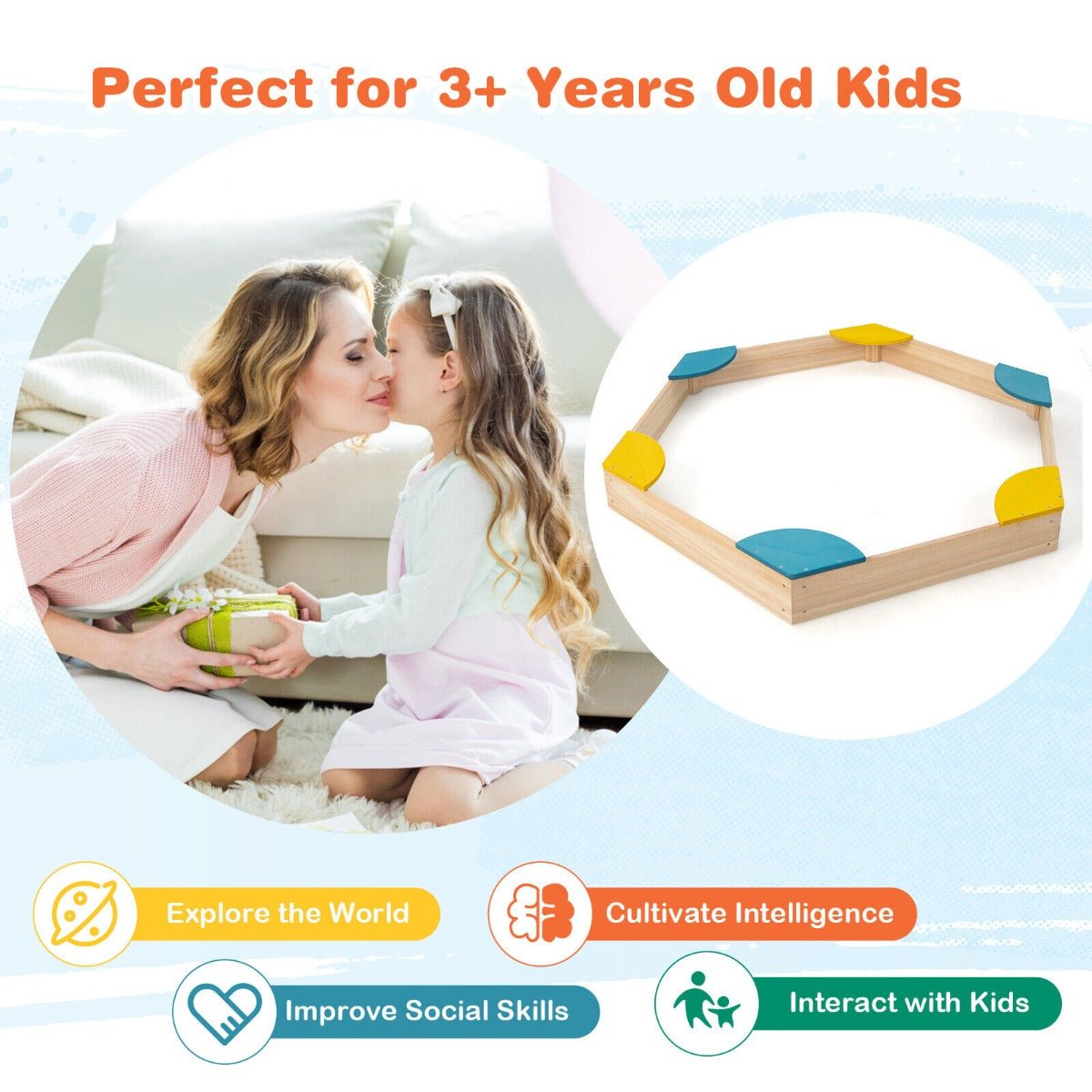 Discover Adventure: Outdoor Kids Wood Sand Box
