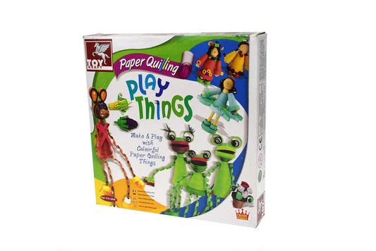 Kids paper quilling craft kit for creative play and learning at home.