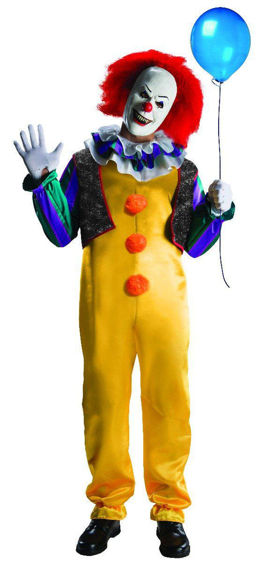 Pennywise IT Clown Adult Costume by Stephen King | Perfect for Halloween dress-up fun.