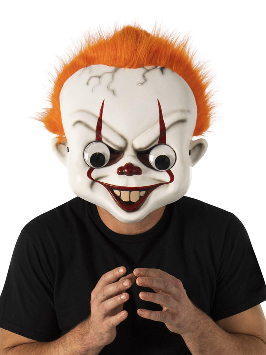 Pennywise Clown Mask with Googly Eyes for Kids Dress-Up - Stephen King Official