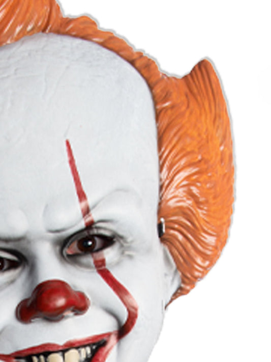 Pennywise IT Clown Mask inspired by Stephen King, perfect for kids Halloween costumes.